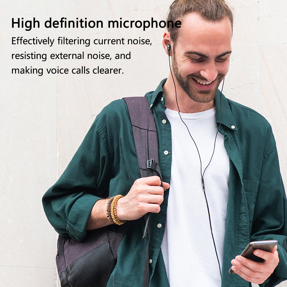 YESIDO YH41 Type-C ledningsført semi-i-ear-øretelefon Wire Control Stereo Musik Telefon Headset YESIDO YH41 Type-C ledningsført semi-i-ear-øretelefon Wire Control Stereo Musik Telefon Headset